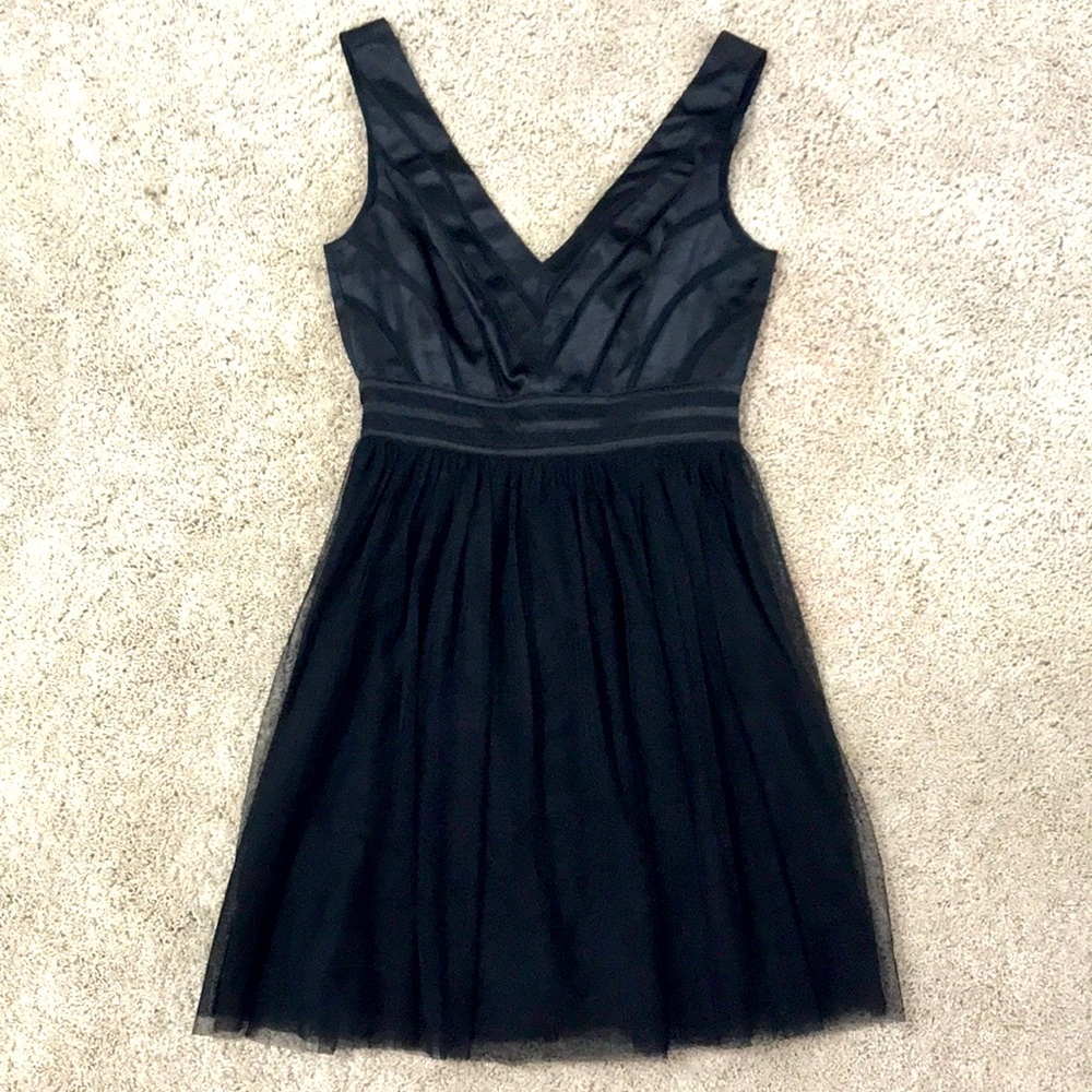 Black tulle dress